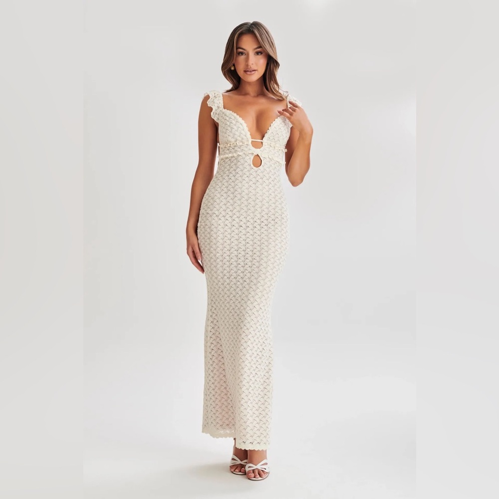 Ezra Lace Maxi Dress - Ivory